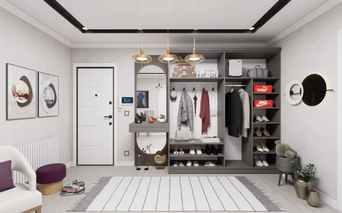 modern vestiyer dolabi 3d render 11 500x312 - Render