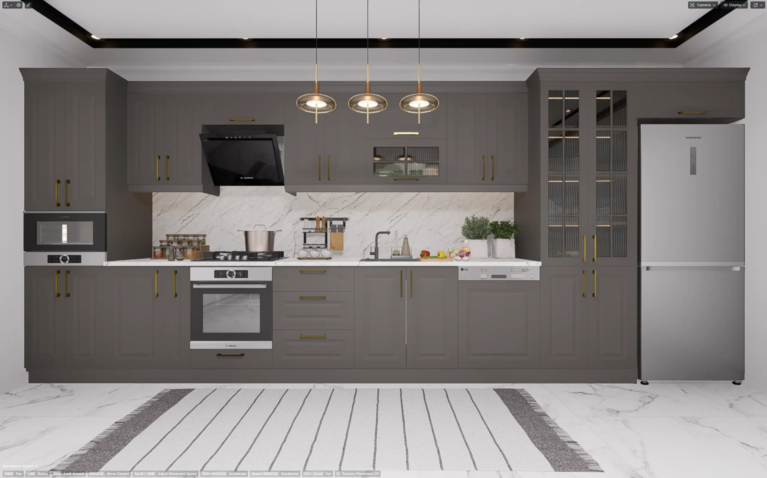 3d mutfak tasarim taslak 01 scaled - 3D Mutfak Tasarım